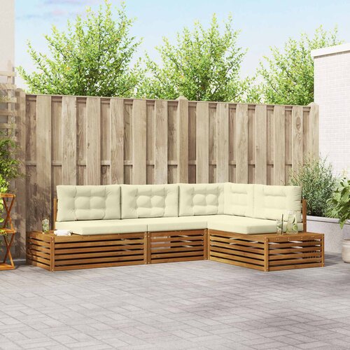  5 kom. Set vanjskih sofa Čvrsto drvo akacije i poliester Cijene
