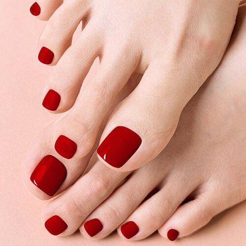 OHORA Gel Nail Sticker P Basic Pedicure Naljepnice za nokte za stopala nijansa PBS-004 30 kom Slike