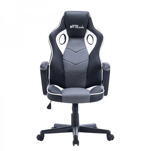 Bytezone Racer crno siva gejmerska stolica Slike