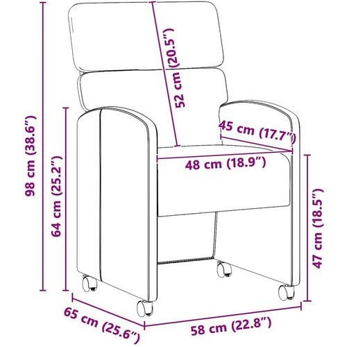  Trpezarijske stolice 2 pcs Tamno siva 58 x 65 x 98 cm Bar&amp;scaron;un Slike