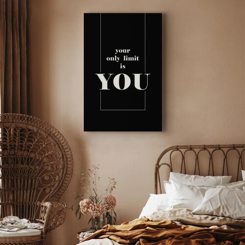  Slika - Key to Success (1-part) - Black and White English Inscriptions 40x60 Standard Slike