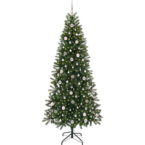 VidaXL Umjetno božićno drvce s stalakom Zelena 240 cm PE i PVC Slike