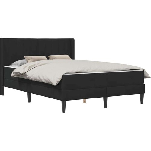  Okvir kreveta s madracem s uzglavljem 2 pcs Crna Bar&amp;scaron;un - Crna 160 x 200 cm Slike