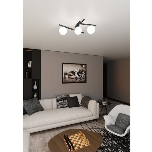  plafonsko svetlo smart 3xE14/10W/230V crno/belo Slike