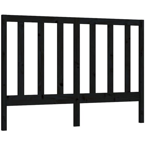 Maison Chic posteljno vzglavje - vzglavna omarica - nočna omarica črno 156x4x100 cm trdna borovina, (21705849) Slike