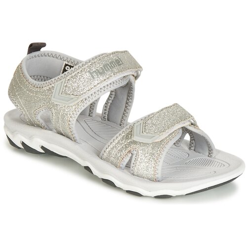 Hummel sandal glitter jr srebrna Slike