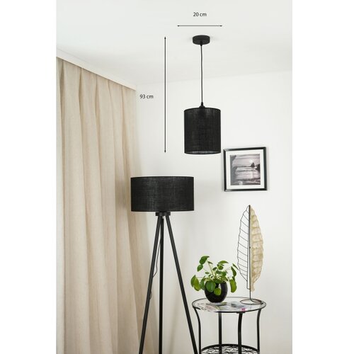  Brilagi - Visilica na sajli TUBES 1xE27/15W/230V, prečnik 20 cm, crna Slike
