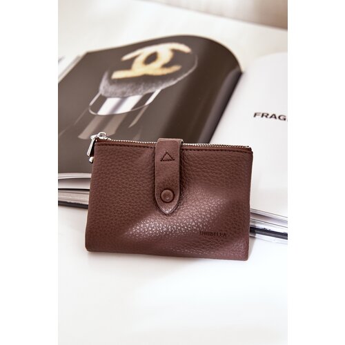  Eco Leather Wallet Women Chocolate Bronica Slike