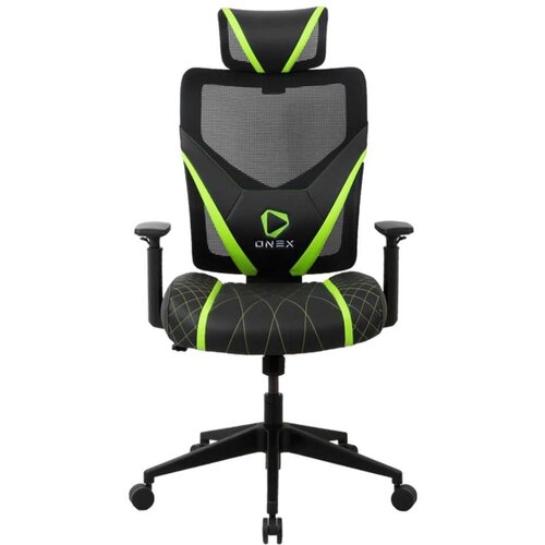  onex GE300 breathable ergonomic gaming office chair black/green gejmerska stolica Cene