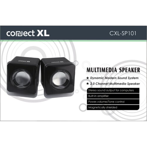 Connect Xl Zvučnik, set, 2.0, USB 5V, boja crna - CXL-SP101 Cijene