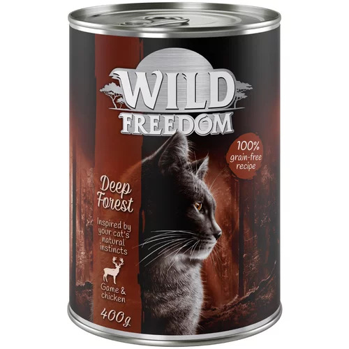 Wild Freedom Varčno pakiranje Adult 24 x 400 g - Deep Forest - Divjačina & piščanec