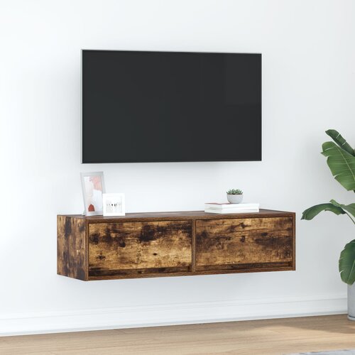 vidaXL TV omara Dimljen hrast Inženirski les 100 x 31 x 25.5 cm Cene