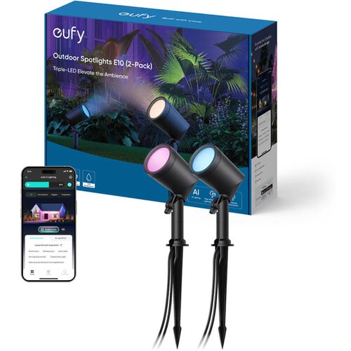 Anker zunanje okrasne RGB luči E10 Eufy, 2 kosa, T8L20311 Cene