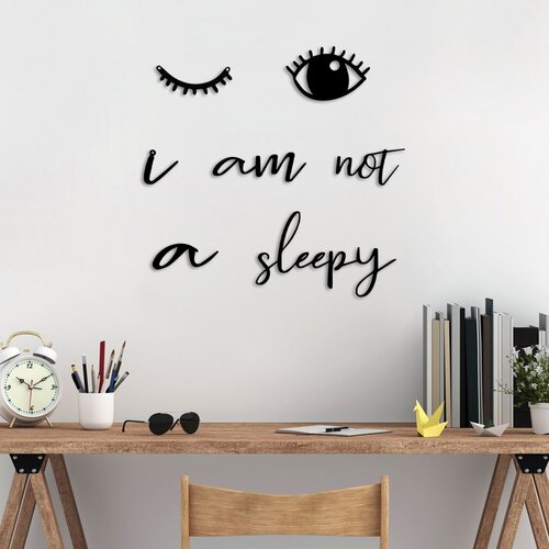 Wallity zidna dekoracija Not Sleepy, Crna Cene
