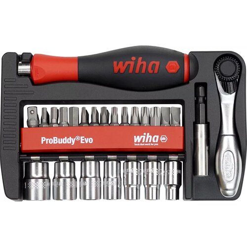 Wiha 46960 ProBuddy&reg; Evo set bitova i nasadnih ključeva, 40 delova, 1/4" Cene