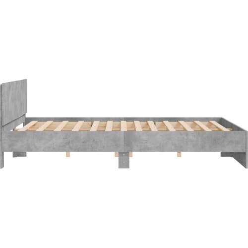  Okvir za krevet s uzglavljem siva boja betona 180 x 200 cm Slike