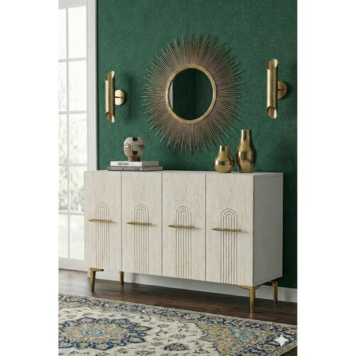 Hanah home Komoda s ladicama, 120x79x32cm, bež Cijene