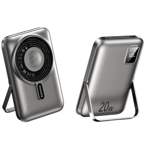 Remax RPP-695-3 in 1 15W wireless charging power bank with foldable holder Cene