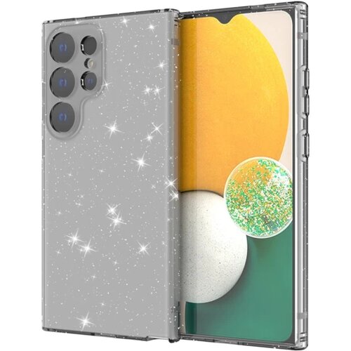 MASKA za Samsung Galaxy S24 Ultra Glitter Transparent Black Slike