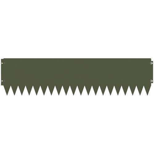  Ograda oko Travnjaka 10 pcs 103 x 25 cm Čelik Maslinastozelena Slike