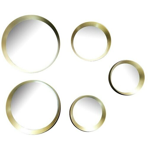  Okruglo ogledalo Lia Ø 25, 23, 18, 2 x 15 cm (Zlatna boja) Cijene