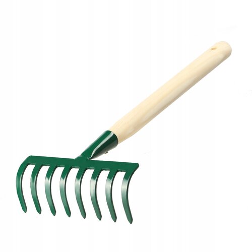 KADAX Majhne grablje za listje in travo 36 cm 8 zob lesen ročaj, (5000346795) Cene