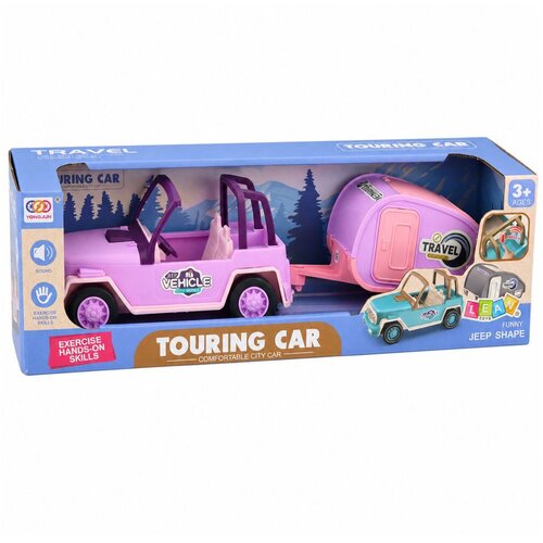  Terensko vozilo s Camper Sounds Pink putni set Slike