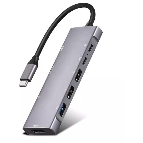 TIP C HUB 9/1 HDMI 2*USB SD/TF 100W PD KT-HU91 Slike
