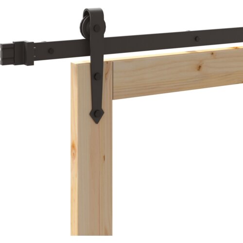 vidaXL drsna vrata z dodatki 93x202 cm Masivni les bor, notranja vrata z steklom 'ORKDAL'93x202x4 cm Masivni les bor Cene