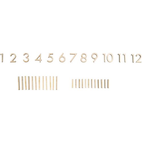 RAYHER Lesene številke, natur, številke 1-12, 24xčrtice, set 39, (22005892) Cene