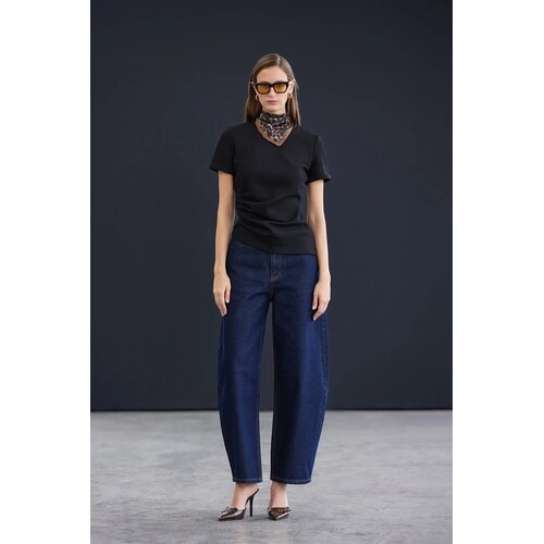 TRENDYOLMILLA ženske pantalone Twoaw26Je00243, tamnoplava-tamnoplava Cene