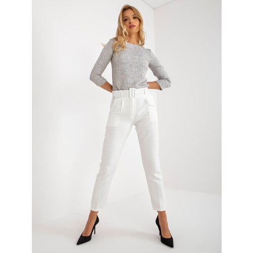 Italy Moda Trousers-DHJ-SP-12787.21X-ecru Cene