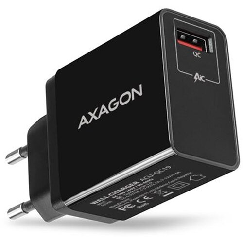Axagon ACU-QC19 zidni punjač Quick Charge 1xQC3.0, crni Slike