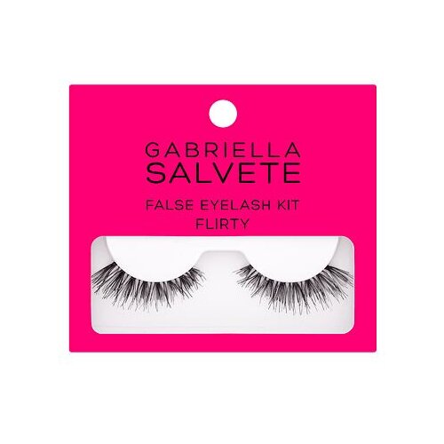 Gabriella Salvete false eyelashes flirty darilni set umetne trepalnice 1 par + lepilo za trepalnice 1 g Cene