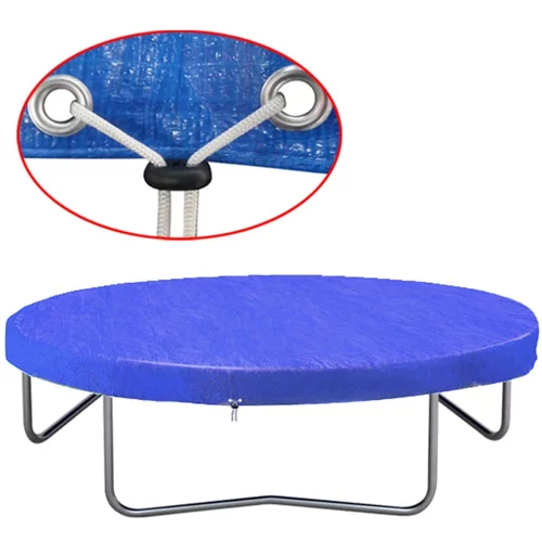 vidaXL Pokrivalo za trampolin PE 450-457 cm 90 g/m²