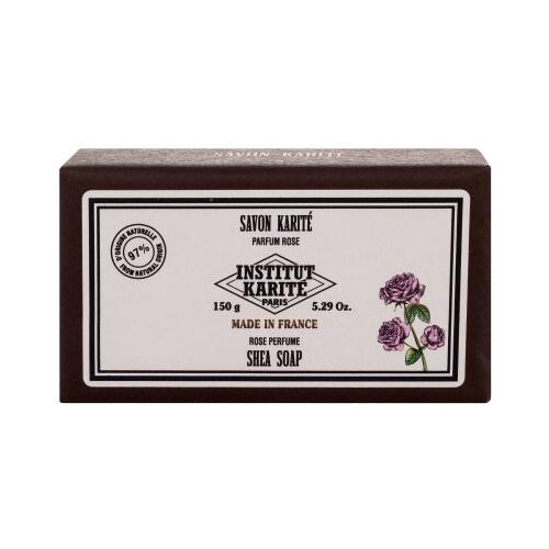 Institut Karité Shea Soap Rose vlažilno in negovalno trdo milo z vonjem vrtnice 150 g za ženske Cene