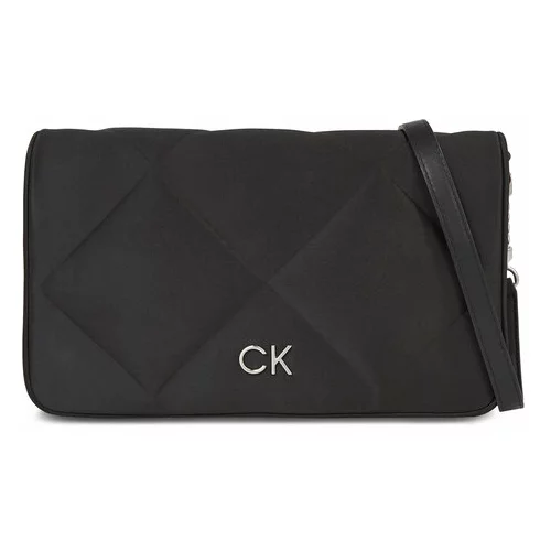 Calvin Klein Ročna torba Re-Lock Quilt Shoulder Bag-Satin K60K611300 Črna