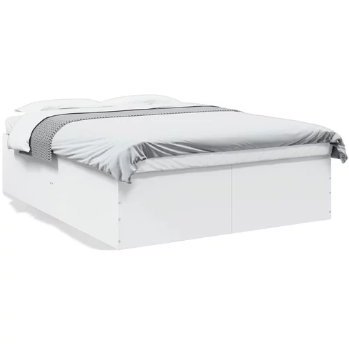 vidaXL Okvir za krevet bijeli 150x200 cm konstruirano drvo