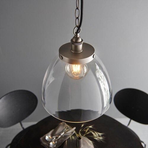  Endon 106896 - Luster na lancu HANSEN 1xE27/10W/230V matni hrom Slike