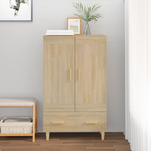  Visoka komoda boja hrasta sonome 70x31x115 cm konstruirano drvo Slike