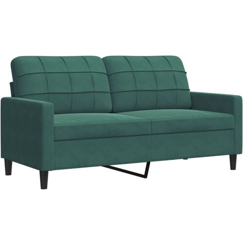 Maison Chic Dvosed kavč - Sofa - Kanape temno zelen 140 cm žamet, (21727189) Cene