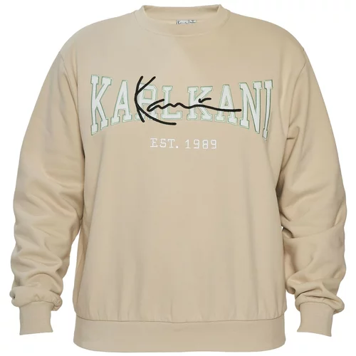 Karl Kani Sweater majica bež / zelena / crna / prljavo bijela