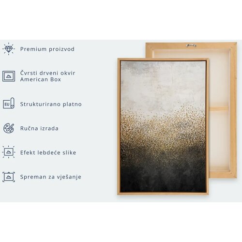  Slika - Landscape at Sunset (1 Part) Wide 90x60 U prirodnom drvenom okviru Slike
