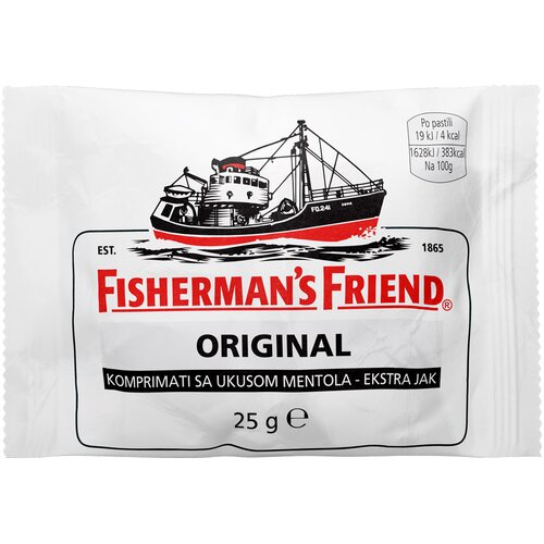 Fisherman&amp;#039;s Friend Extra Jake Mentol Pastile 25g Slike
