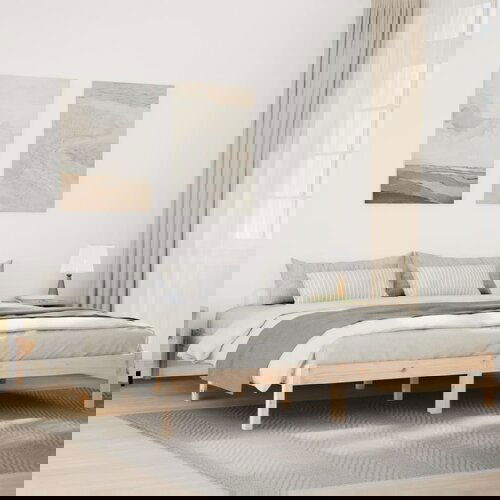 VidaXL Dugi okvir kreveta bez madraca 180 x 210 cm od borovine Slike