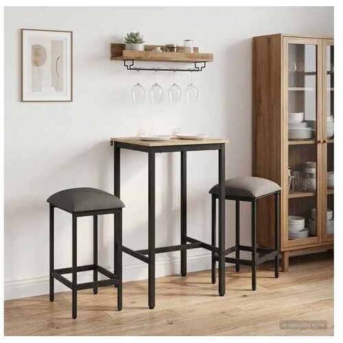 vidaXL Barska stolica 2 kom. Svjetlosiva 40 x 32 x 74 cm - Svjetlosiva 2 40 x 32 x 74 cm Cene