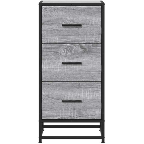 VidaXL Komoda boja hrasta sonome 35,5x35x76 cm konstruirano drvo metal Slike