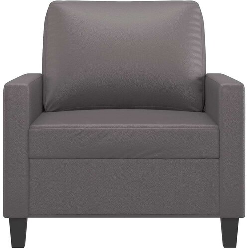 VidaXL Fotelja siva 60 cm od umjetne kože Slike