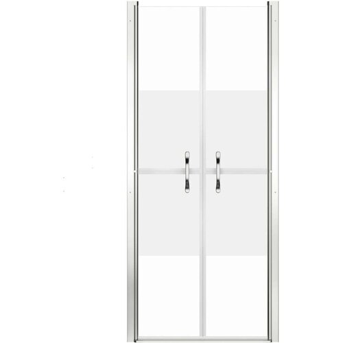 VidaXL vrata za tu&amp;scaron;-kabinu napola matirana ESG 91 x 190 cm Slike