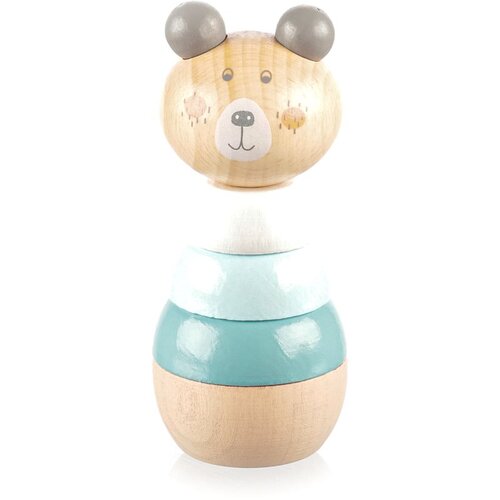 Zopa Wooden Rings Toy animal životinjica za slaganje od drva Bear 1 kom Cene